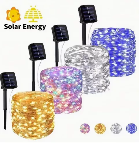 1 + 1  akció 10M - 100LED-es napelemes kültéri tündérfények