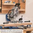 Scheppach HM 305 SL Gérvágó fűrész húzófunkcióval és lézerrel