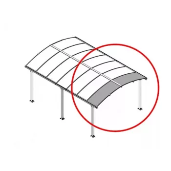   Palram - Canopia Bővítő elem Arcadia kocsibeállókhoz (70 cm)