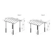 Palram - Canopia Arcadia Alpine Kit 2 db magasító láb Arcadia kocsibeállókhoz