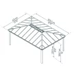 Palram - Canopia Dallas 14x20 Luxus kategóriás kerti pavilon