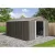 Riwall PRO RMSA 12x10 Brown fém kerti tároló 3 x 3,7 m nyeregtetővel (barna)