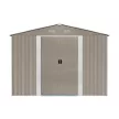 Riwall PRO RMSA 12x10 Brown fém kerti tároló 3 x 3,7 m nyeregtetővel (barna)