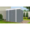 Riwall PRO RMSP 6x8 antracit fém kerti tároló 2,4 x 1,8 m lapostetővel (antracit)