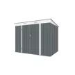 Riwall PRO RMSP 6x8 antracit fém kerti tároló 2,4 x 1,8 m lapostetővel (antracit)
