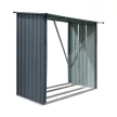 Riwall PRO RMWS 3x7 Anthracite tűzifatároló lejtős tetővel 2 x 1,5 m (antracit)