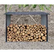 Riwall PRO RMWS 3x7 Anthracite tűzifatároló lejtős tetővel 2 x 1,5 m (antracit)