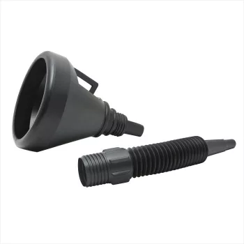 Üzemanyag tölcsér - fém szűrővel - 36 x Ø3,5/13,5 cm