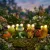 Szolár állatfigurák - 4 féle - 2 melegfehér LED - 9 cm