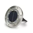 LED-es leszúrható / fali szolár lámpa - kör alakú - SMD LED - hidegfehér - 12 cm