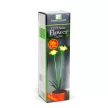 Szolár színes virág - 8 x 8 x 32 cm - 10 melegfehér LED - sárga
