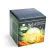 Leszúrható szolár üveggömb - 12 cm - 15 melegfehér LED