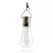 Felakasztható szolár lámpa - izzó - 4 melegfehér LED - 4,7 x 11 cm