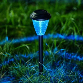   Leszúrható szolár lámpa - RGB LED - 9 x 36 cm - színváltós