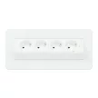 Rejtett elosztó - 4-es - Felnyíló kivitel - fehér