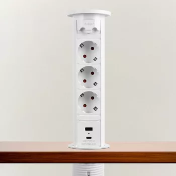 Motoros rejtett elosztó - fehér