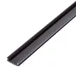 LED aluminium profil takaró búra - fekete - 2000mm (41010/41011hez)