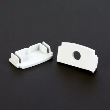 LED aluminium profil végzáró (41026hoz) - 2 db - fehér