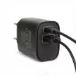 Hálózati Adapter USB + Type-C PD20W gyorstöltéssel - fekete