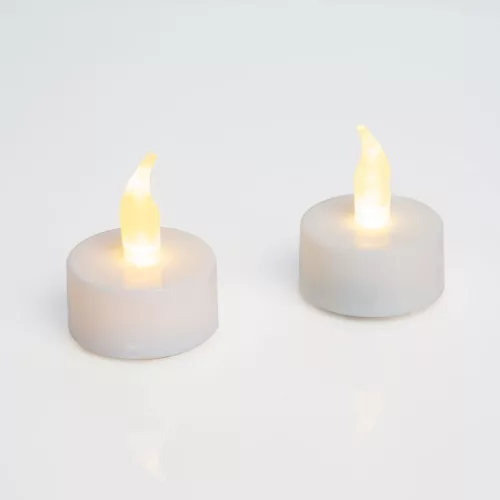 LED-es teamécses - fehér - 2 db / bliszter