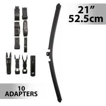 Ablaktörlő 21"/52,5 cm - 10 db adapterrel