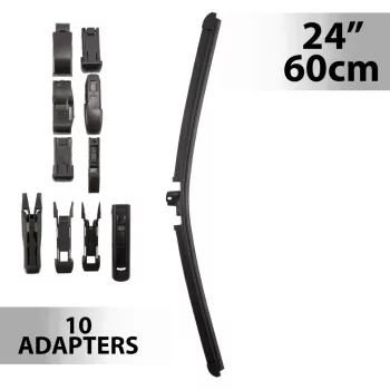 Ablaktörlő 24"/60 cm - 10 db adapterrel