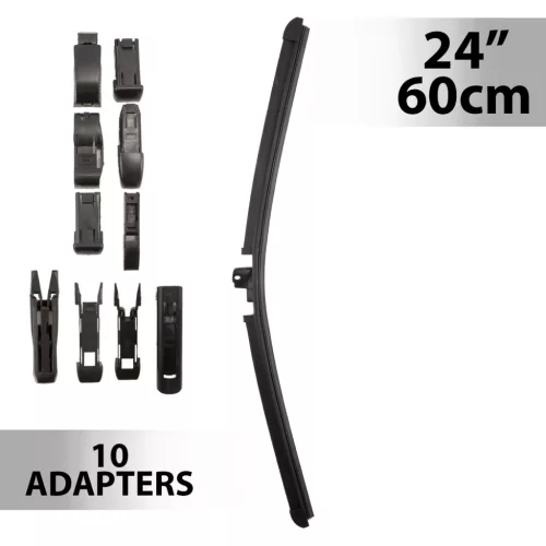 Ablaktörlő 24"/60 cm - 10 db adapterrel
