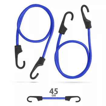   Professzionális gumipók szett - kék - 45 cm x 8 mm - 2 db / szett