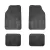 Univerzális autós gumiszőnyeg szett - 68 x 44 cm, 44 x 34 cm - PVC - fekete