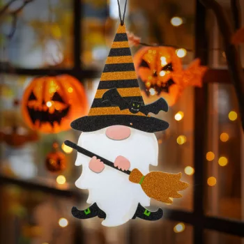   Halloween-i dekoráció - manó - akasztható - habszivacs - 44 x 26 cm