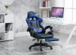 RACING PRO X Gamer szék lábtartóval, kék-fekete