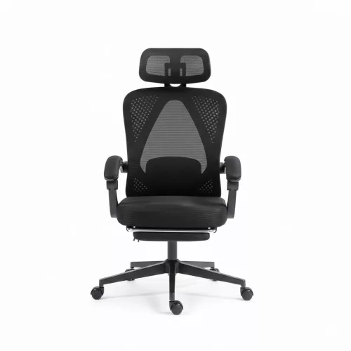 ?Dowinx Ergonomikus irodai vezetői szék fejtámlával, deréktámasszal és kihúzható lábtartóval
