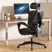 ?Dowinx Ergonomikus irodai vezetői szék fejtámlával, deréktámasszal és kihúzható lábtartóval