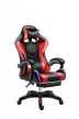 Likeregal 920 LED gamer szék lábtartóval piros masszázs funkcióval
