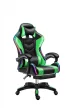 Likeregal 920 LED gamer szék lábtartóval zöld masszázs funkcióval