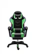 Likeregal 920 LED gamer szék lábtartóval zöld masszázs funkcióval