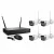 4 kamerás 5G Wireless Wi-Fi IP biztonsági kamera szett 2 MP Full HD, 4 csatornás NVR-rel, IP66