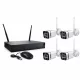4 kamerás 5G Wireless Wi-Fi IP biztonsági kamera szett 2 MP Full HD, 4 csatornás NVR-rel, IP66