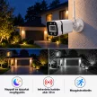4 kamerás 5G Wireless Wi-Fi IP biztonsági kamera szett 2 MP Full HD, 4 csatornás NVR-rel, IP66