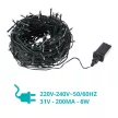 LED fényfüzér választható méretben és színben-240 LED-es-színes