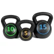 3 db-os kettlebell szett - 2.3/4.5/6.7 kg (5/10/15 lbs)