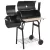 2in1 faszenes BBQ grill és smoker 