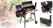 2in1 faszenes BBQ grill és smoker 