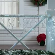 LED-es jégcsap fényfüggöny 2 méretben, hidegfehér-230 LED-del