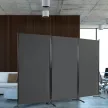 Mobil térelválasztó 260x180cm, szürke