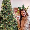 LED-es műfenyő több típusban, melegfehér-180 LED-es, 150 cm