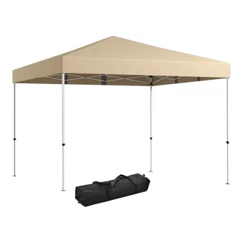 Pavilon hátfallal, zsebekkel 3x3x2,8 m, bézs