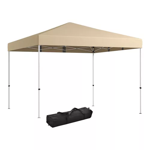 Pavilon hátfallal, zsebekkel 3x3x2,8 m, bézs