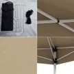 Pavilon hátfallal, zsebekkel 3x3x2,8 m, bézs