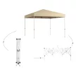 Pavilon hátfallal, zsebekkel 3x3x2,8 m, bézs